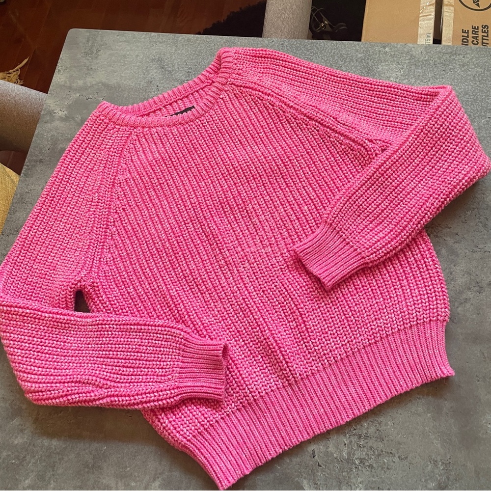 Forever 21 pink chunky sweater